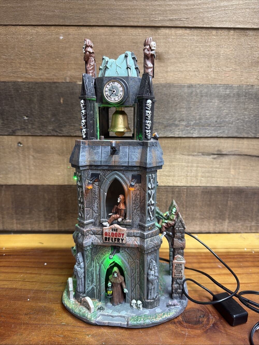 Lemax Spooky Town The Bloody Belfry Animated Illuminated Halloween In BOX